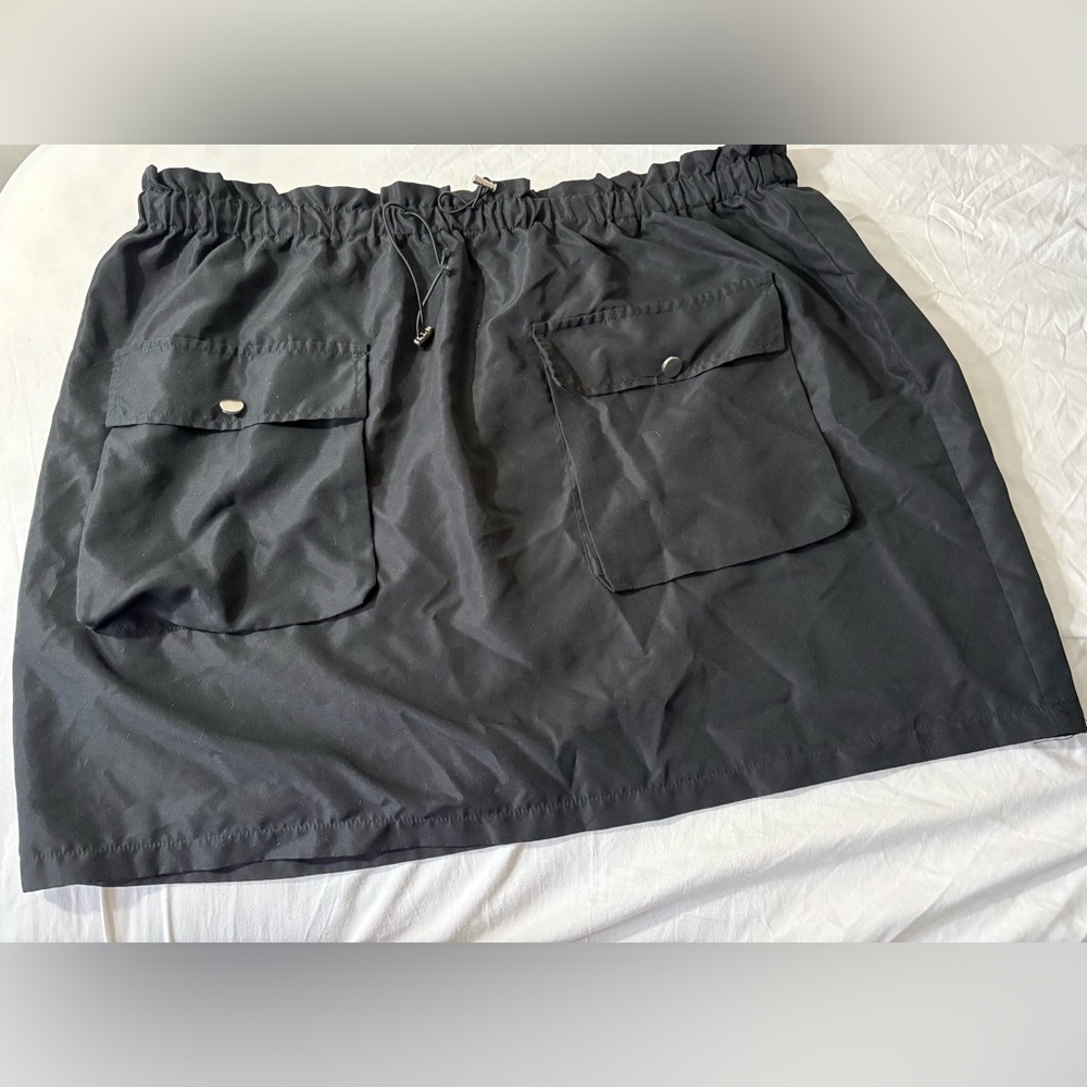SHEIN Black Elastic Waist Skirt